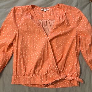Madewell wrap shirt